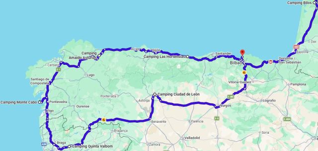 Route in Google Maps